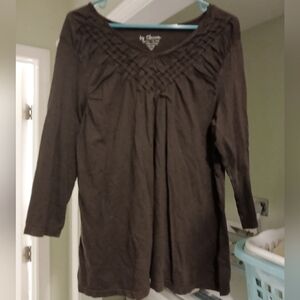 Chico's Brown Long Sleeve Top